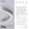 Paul Neuhaus PURE-LINES Lámpara de Techo LED Plata, 1 luz, Mando a distancia