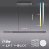 Paul Neuhaus PURE-MOTO-RISE Lámpara Colgante LED Gris, 3 luces, Mando a distancia Paul Neuhaus PURE-MOTO-RISE Lámpara Colgante LED Gris, 3 luces, Mando a distancia