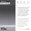 Paul Neuhaus PURE-MOTO-RISE Lámpara Colgante LED Plata, 3 luces, Mando a distancia