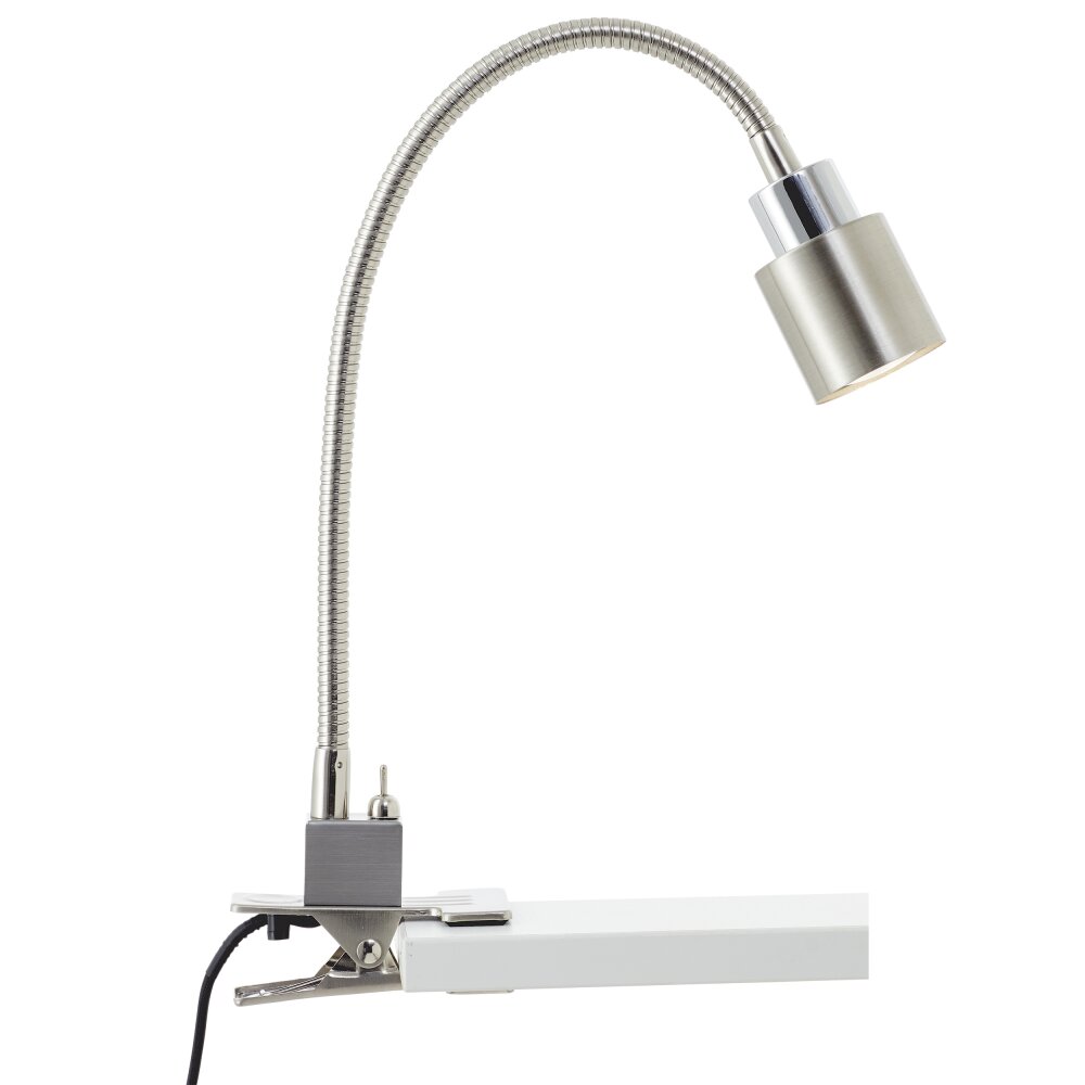 Brilliant Andres Lámpara con pinza LED Plata, 1 luz main product photo