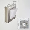 Stearns Aplique para exterior LED Níquel-mate, 1 luz