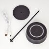 Kouvi Lámpara de mesa LED Negro, 1 luz
