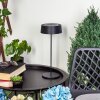 Kouvi Lámpara de mesa LED Negro, 1 luz