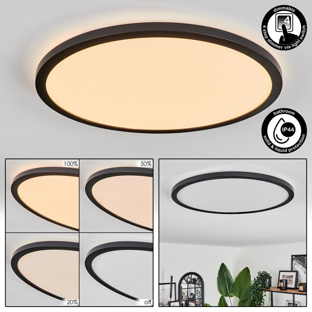 Hooper Lámpara de Techo LED Negro, 1 luz main product photo