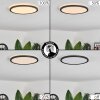 Hooper Lámpara de Techo LED Negro, 1 luz
