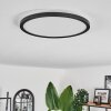 Hooper Lámpara de Techo LED Negro, 1 luz