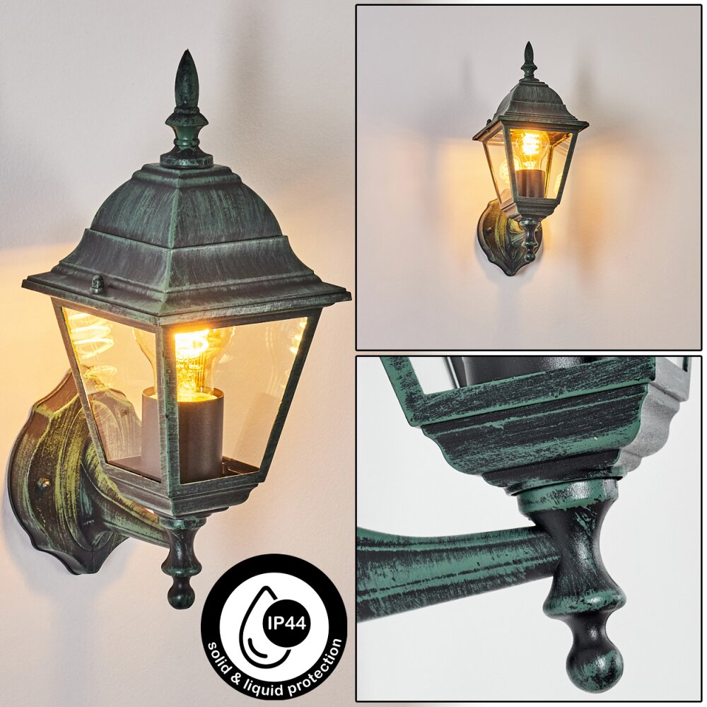 Naofe Aplique para exterior Verde, Negro, 1 luz main product photo
