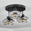 Haikala Lámpara de Techo Transparente, Ahumado, 3 luces