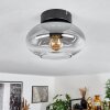 Haikala Lámpara de Techo Transparente, Ahumado, 1 luz