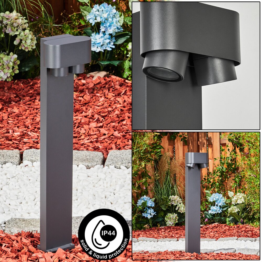 Guampacha Poste de Jardín Antracita, 2 luces main product photo