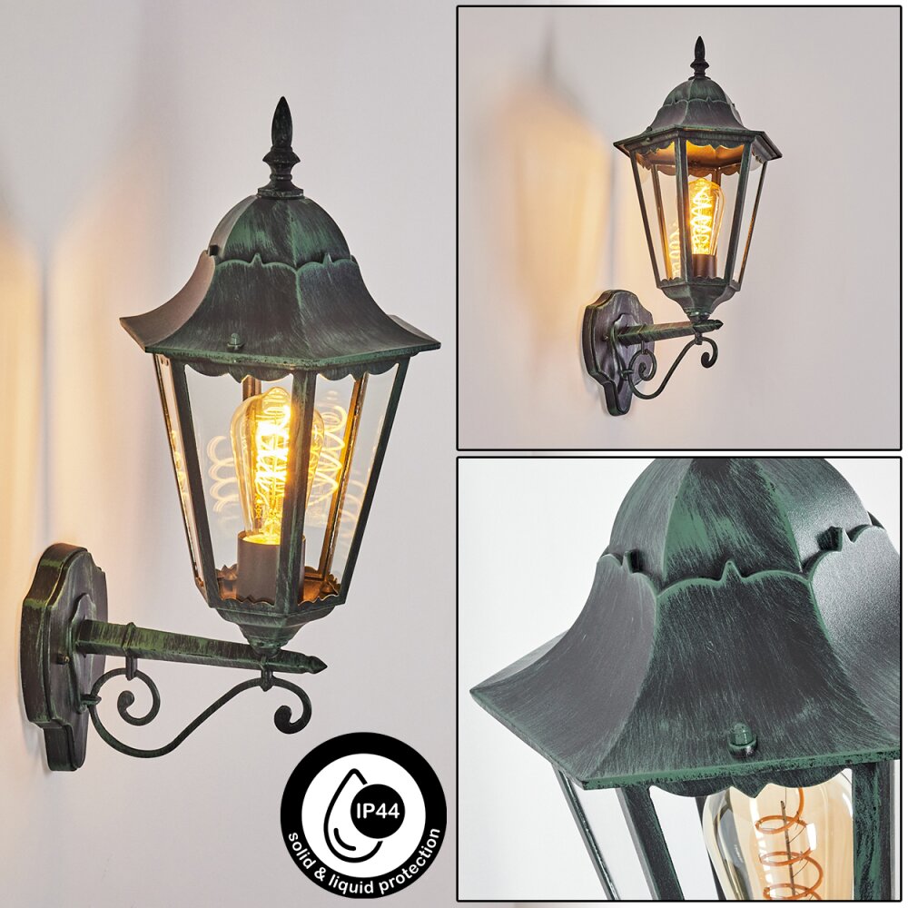 Hongkong Aplique para exterior Verde, Negro, 1 luz main product photo