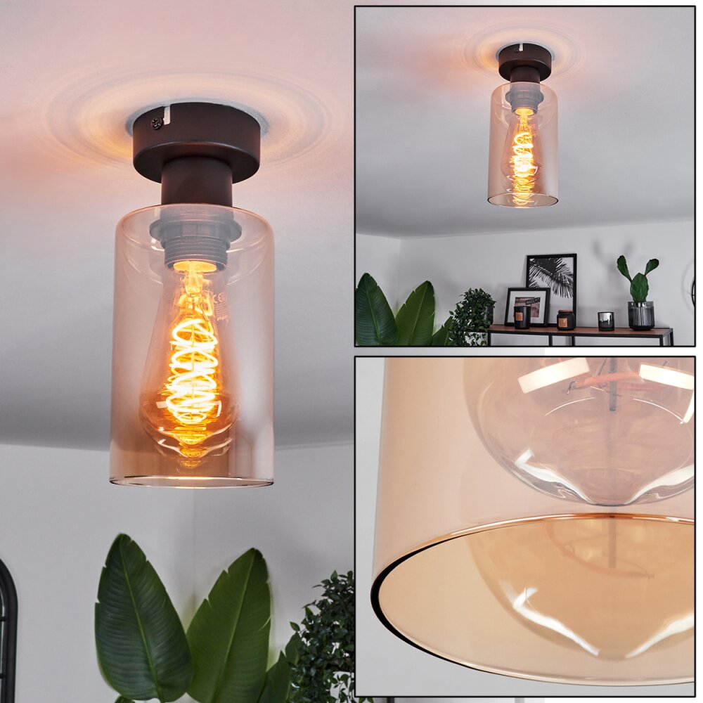 Hunouri Lámpara de Techo Negro, 1 luz main product photo