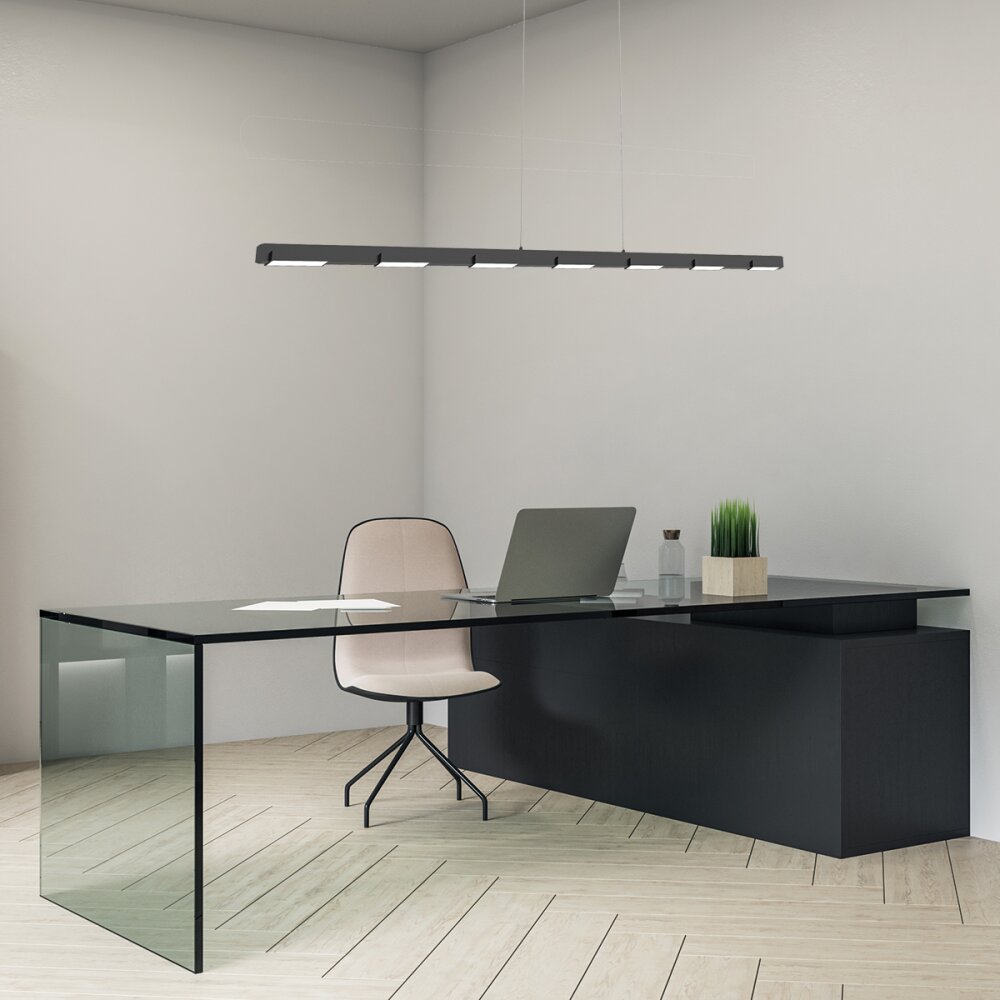 Steinhauer Bloc Lámpara Colgante LED Negro, 11 luces main product photo