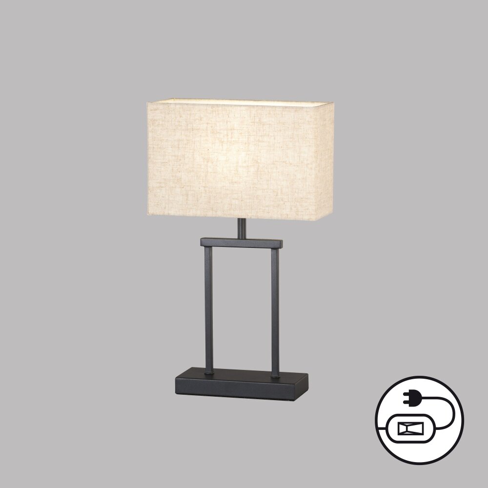 Fischer & Honsel Ann Lámpara de mesa Negro, 1 luz main product photo