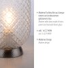 Leuchten Direkt REISHI Lámpara de mesa Plata, 1 luz