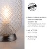 Leuchten Direkt REISHI Lámpara de mesa Plata, 1 luz