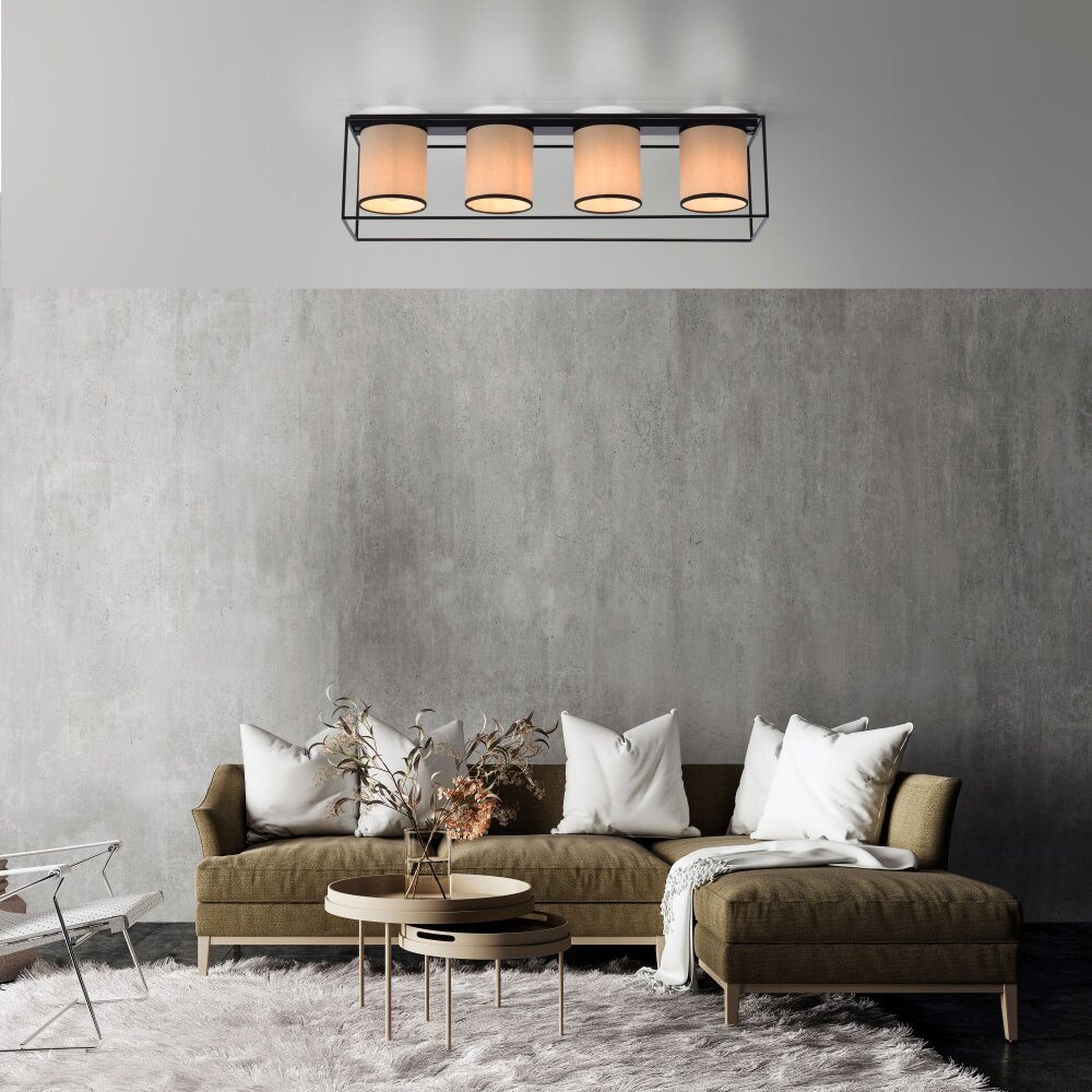 Leuchten Direkt RAVEN Lámpara de Techo Negro, 4 luces main product photo