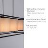 Leuchten Direkt RAVEN Lámpara Colgante Negro, 4 luces