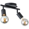 Brilliant Tiffany Lámpara de Techo Negro, 2 luces