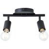 Brilliant Tiffany Lámpara de Techo Negro, 2 luces
