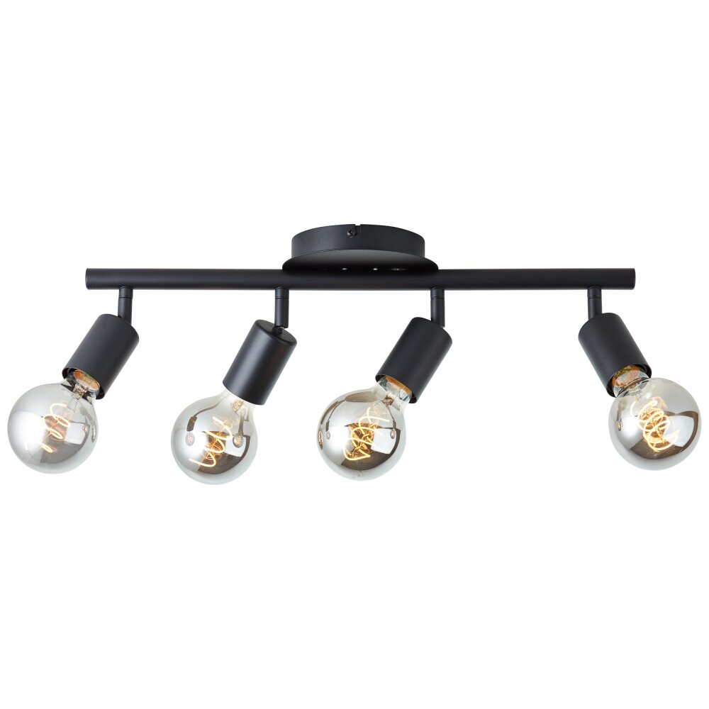 Brilliant Tiffany Lámpara de Techo Negro, 4 luces main product photo