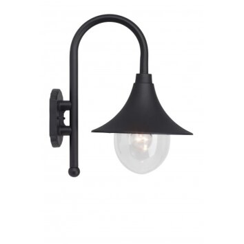 Brilliant Berna Aplique para exterior Negro, 1 luz