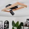 Fairburn Lámpara de Techo LED Marrón, Color madera, Negro, 2 luces