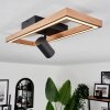 Fairburn Lámpara de Techo LED Marrón, Color madera, Negro, 2 luces