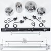 Talok Lámpara Colgante Ahumado, 4 luces