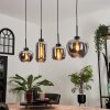 Talok Lámpara Colgante Ahumado, 4 luces