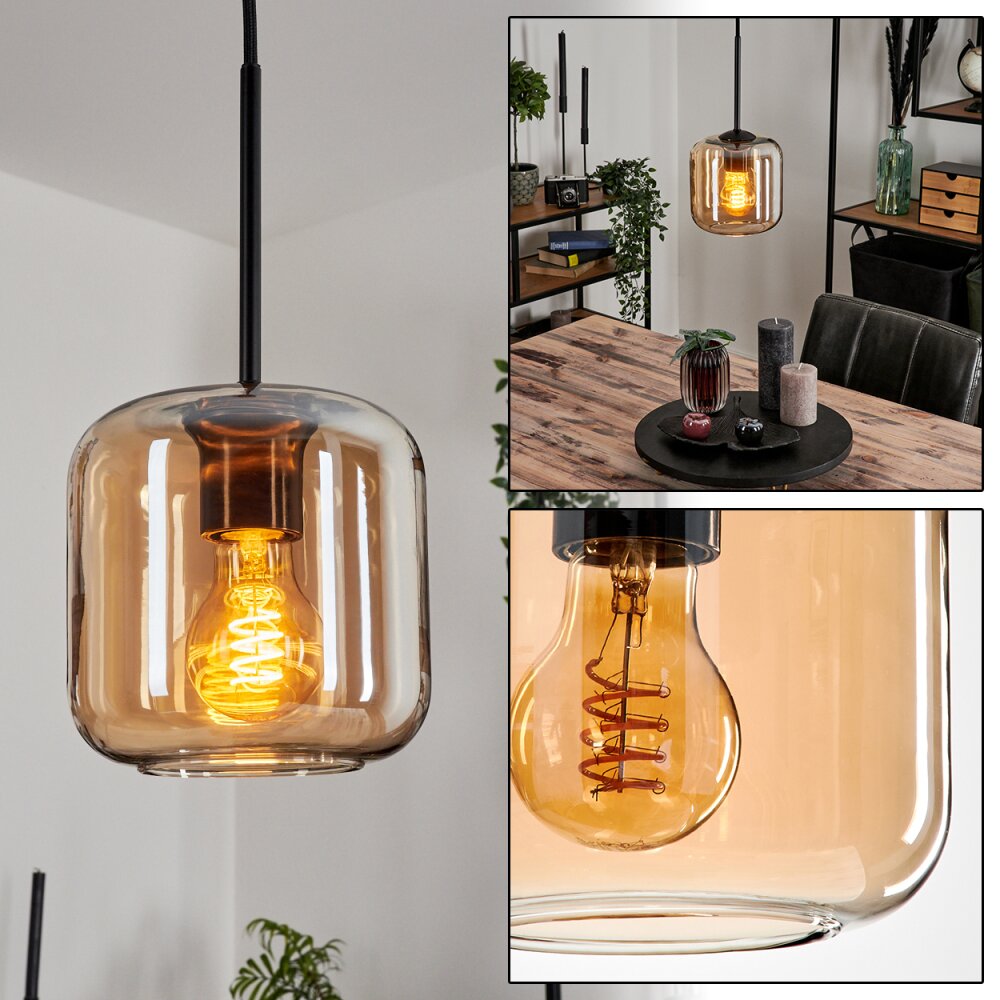 Lauden Lámpara Colgante Cristal 15 cm Colores ámbar, 1 luz main product photo