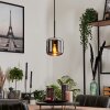 Lauden Lámpara Colgante Cristal 15 cm Cromo, Ahumado, 1 luz