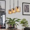 Lauden Lámpara Colgante Cristal 15 cm Colores ámbar, 3 luces