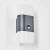 Belerda Aplique para exterior Blanca, 2 luces, Sensor de movimiento