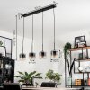 Lauden Lámpara Colgante Cristal 15 cm Transparente, Ahumado, 4 luces