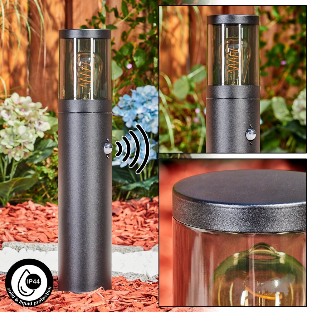Tolsona Poste de Jardín Negro, 1 luz, Sensor de movimiento main product photo