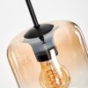 Lauden Lámpara Colgante Cristal 15 cm Colores ámbar, Transparente, 3 luces