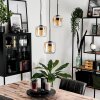 Lauden Lámpara Colgante Cristal 15 cm Colores ámbar, Transparente, 3 luces
