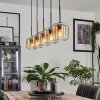 Lauden Lámpara Colgante Cristal 15 cm Colores ámbar, Transparente, 5 luces