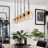 Lauden Lámpara Colgante Cristal 15 cm Colores ámbar, Transparente, 5 luces