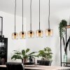 Lauden Lámpara Colgante Cristal 15 cm Colores ámbar, Transparente, 5 luces