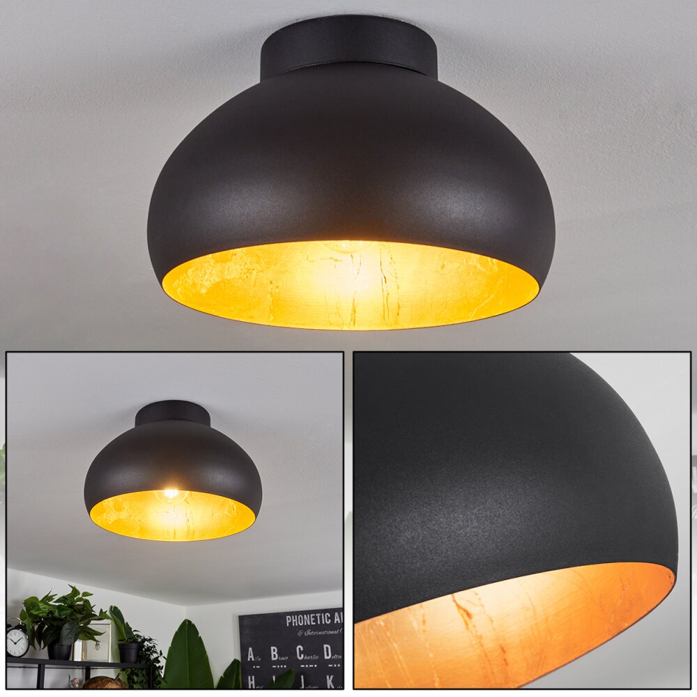 Guayo Lámpara de Techo Negro, 1 luz main product photo