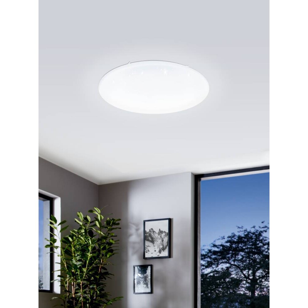 Eglo FRANIACW Lámpara de Techo LED Blanca, 1 luz, Mando a distancia, Cambia de color main product photo