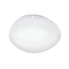 Eglo SILERASCW Lámpara de Techo LED Blanca, 1 luz, Mando a distancia, Cambia de color