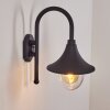 Brilliant Berna Aplique para exterior Negro, 1 luz