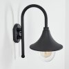 Brilliant Berna Aplique para exterior Negro, 1 luz