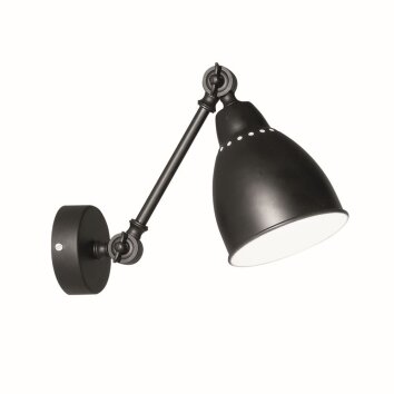 Ideal Lux NEWTON Aplique Negro, 1 luz