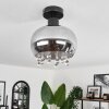 Boudry Lámpara de Techo Negro, 1 luz