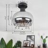 Boudry Lámpara de Techo Negro, 1 luz