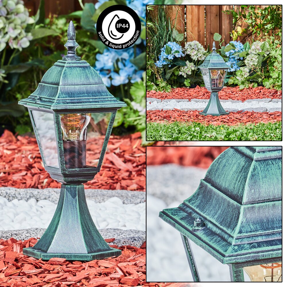 Naofe Poste de Jardín Verde, Negro, 1 luz main product photo
